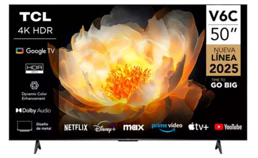 Tcl 50″ 50V6C 4K HDR Google Tv