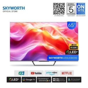 Skyworth 65Q6500 QLED+ FRAMELESS 4K ULTRA HD GOOGLE TV